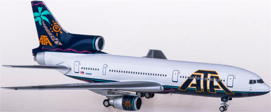 NG Models ATA Airlines for Lockheed L-1011-500 N161AT 1:400  Aircraft Pre-built  Airliner Model Display