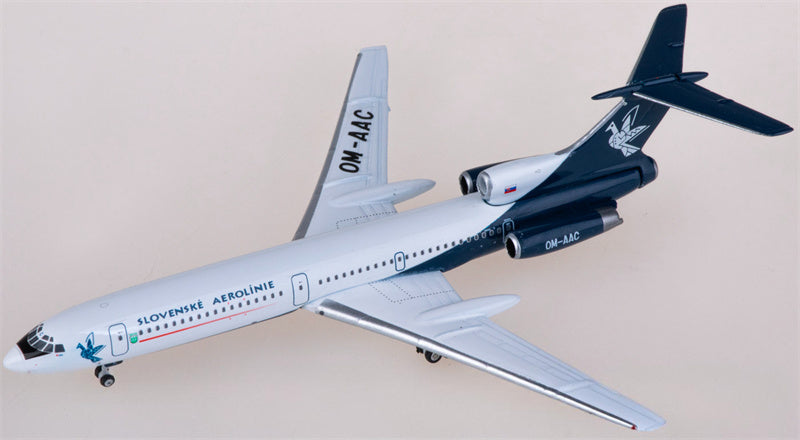 Phoenix Slovak Airlines for Tupolev TU-154M OM-AAC 1:400 Airplane Pre-built  Airliner Model Display