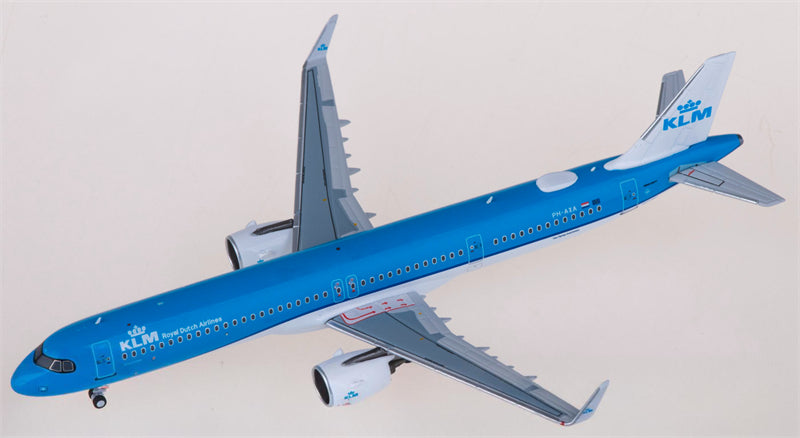 NG Models KLM for Airbus A321neo PH-AXA 1:400 Airplane Pre-built Airliner Model Display