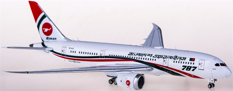 JC Wings Biman for Boeing 787-8 Dreamliner S2-AJT 1:400 Airplane Pre-built  Airliner Model Display