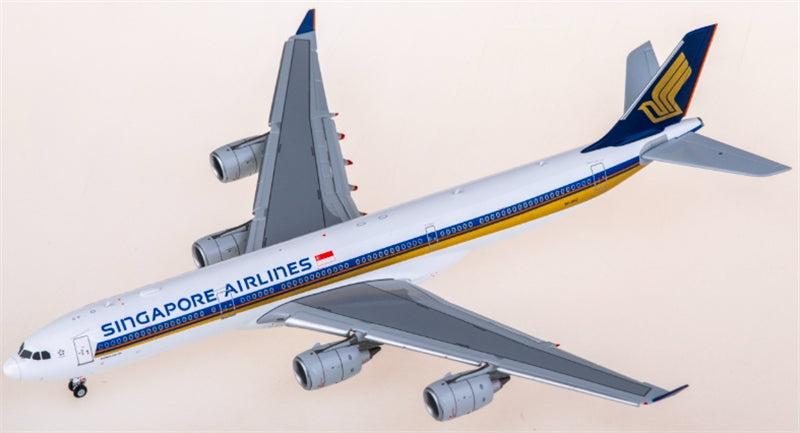 Hxmodels Singapore Airlines for Airbus A340-500 9V-SGC flaps down 1:400 Aircraft Pre-built  Airliner Model Display