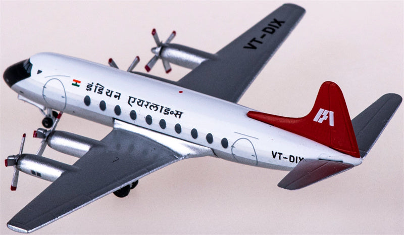 AeroClassics Indian Airlines for Vickers for Viscount 700 VT-DIX 1:400 Airplane Pre-built  Airliner Model Display