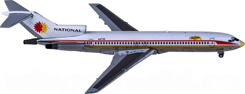 Geminijets National Airlines for Boeing 727-200 N4732 1:400 Airplane Pre-built  Airliner Model Display