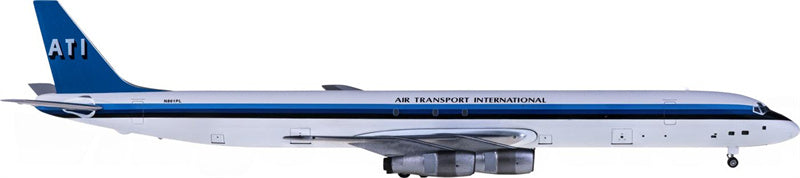 AeroClassics Air Transport International for Douglas DC-8-61 N861PL 1:200 Aircraft Pre-built  Airliner Model Display