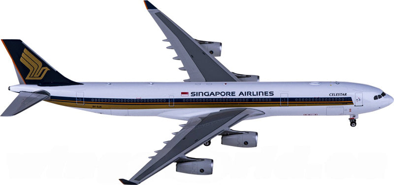 Phoenix Singapore Airlines for Airbus A340-300 9V-SJK 1:400 Airplane Pre-built  Airliner Model Display