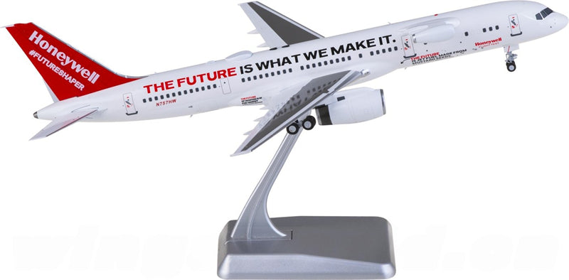 NG Models Honeywell for Boeing 757-200 N757HW 1:200 Airplane Pre-built  Airliner Model Display