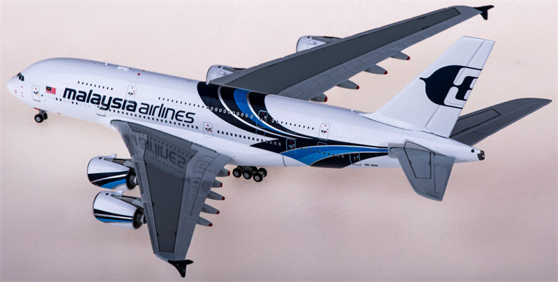JC Wings Malaysia Airlines for Airbus A380 9M-MNE 1:400 Airplane Pre-built  Airliner Model Display