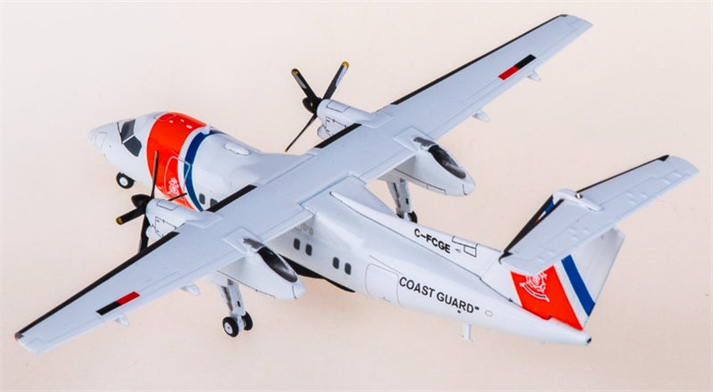 JC Wings Netherlands Coastguard for Bombardier for Dash 8 Q100 C-FCGE 1:200 Aircraft Pre-built  Airliner Model Display