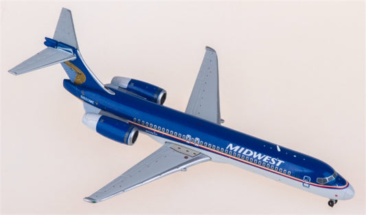 Geminijets Midwest Airlines for Boeing 717-200 N920ME 1:400 Airplane Pre-built  Airliner Model Display