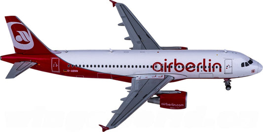 JC Wings Air Berlin for Airbus A320 D-ABNW 1:400 Airplane Pre-built Airliner Model Display