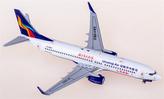 AeroPolaris Urumqi Air for Boeing 737-800 B-5407 1:400 Aircraft Pre-built  Airliner Model Display
