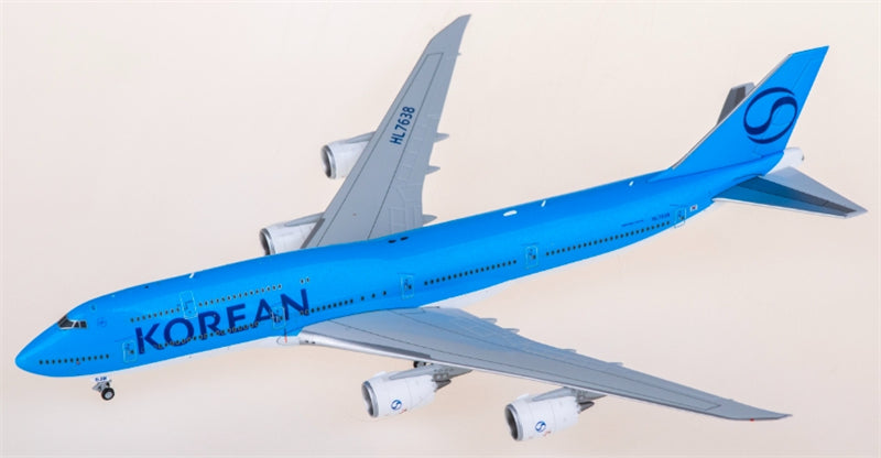 Hxmodels Korean Air for Boeing 747-8 HL7638 1:400 Airplane Pre-built  Airliner Model Display