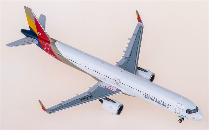 NGmodels Asiana for Airbus A321neo HL8586 1:400 Airplane Pre-built  Airliner Model Display