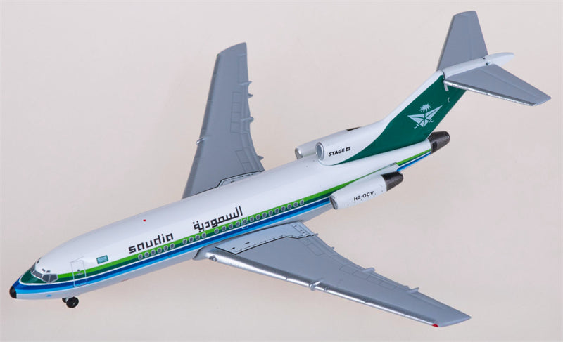 AeroClassics Saudia for Boeing 727-100 HZ-OCV 1:400 Airplane Pre-built Airliner Model Display