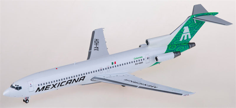 JC Wings Mexicana for Boeing 727-200 XA-HOH 1:200 Airplane Pre-built Airliner Model Display