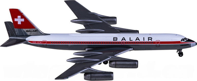 Herpa Balair for Convair 990 HB-ICH 1:500 Aircraft Pre-built  Airliner Model Display