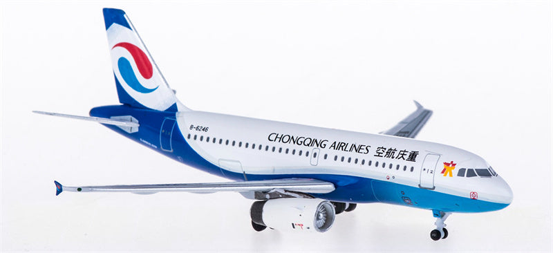 AeroClassics Chongqing Airlines for Airbus A319 B-6246 1:400 Airplane Pre-built  Airliner Model Display