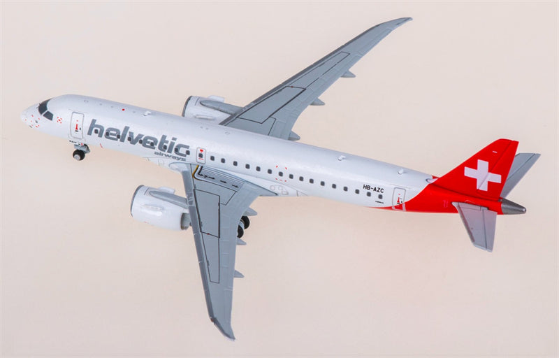 Geminijets Helvetic for Embraer ERJ-190E2 HB-AZC 1:400 Airplane Pre-built  Airliner Model Display