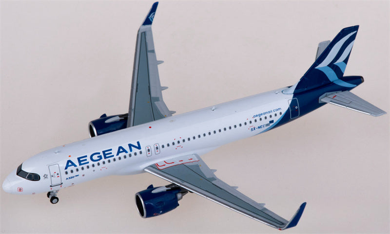 NG Models Aegean Airlines for Airbus A320neo SX-NEC 1:400 Airplane Pre-built  Airliner Model Display