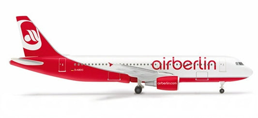 Herpa airberlin for Airbus A320 D-ABDC 1:500 Airplane Pre-built  Airliner Model Display