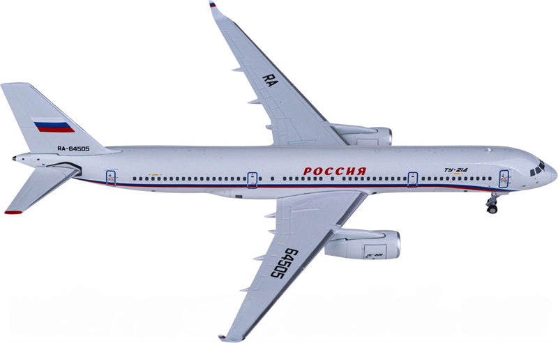 NG Models Russia State Transport Company for Tupolev TU-214 RA-64505 1:400 Airplane Pre-built  Airliner Model Display