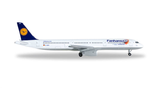 Herpa Lufthansa for Airbus A321 D-AIDG for Fanhansa 1:500 Airplane Pre-built  Airliner Model Display