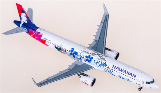 NG Models Hawaiian Airlines for Airbus A321neo N216HA 1:400 Aircraft Pre-built  Airliner Model Display