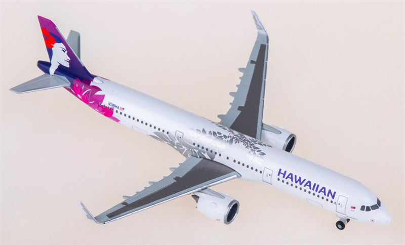 Herpa Hawaiian Airlines for Airbus A321neo N215HA 1:500 Airplane Pre-built  Airliner Model Display