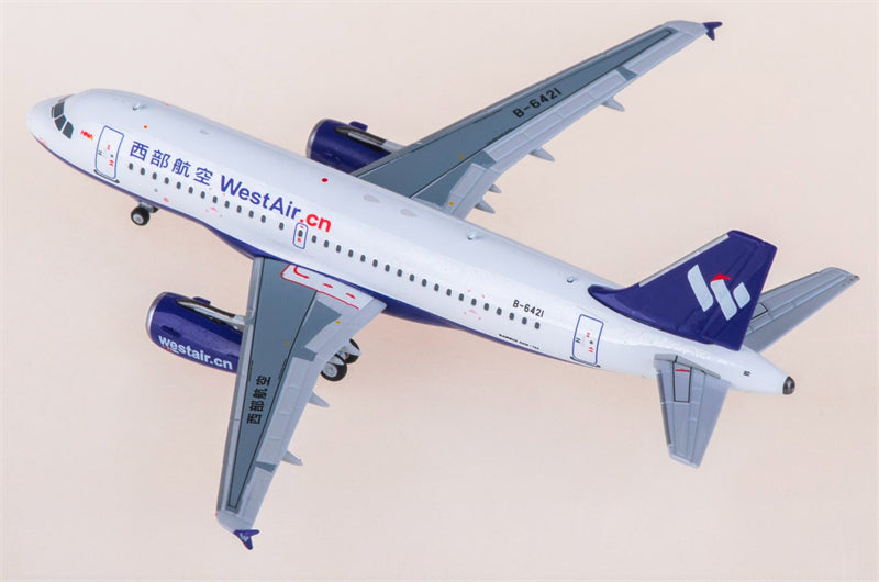NG Models West Air for Airbus A319 B-6421 1:400 Airplane Pre-built  Airliner Model Display