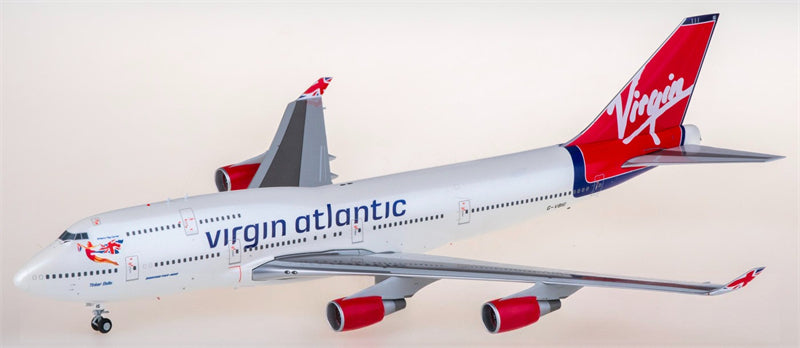 JC Wings Virgin Atlantic for Boeing 747-400 G-VBIG 1:200 Airplane Pre-built  Airliner Model Display