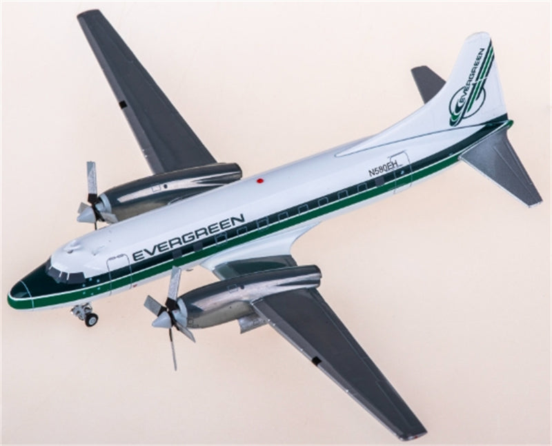 JC Wings Evergreen for Convair CV-580F N580EH 1:200 Aircraft Pre-built  Airliner Model Display