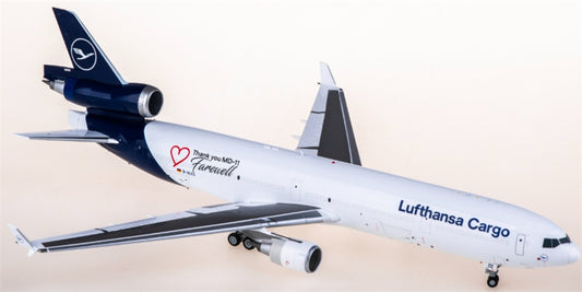 SQ Wings Lufthansa Cargo for McDonnell Douglas MD-11 D-ALCC 1:200 Aircraft Pre-built  Airliner Model Display