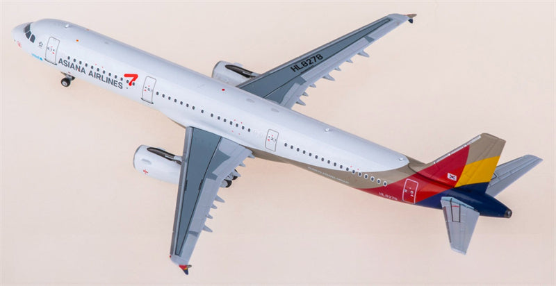 NG Models Asiana for Airbus A321 HL8278 1:400 Airplane Pre-built  Airliner Model Display