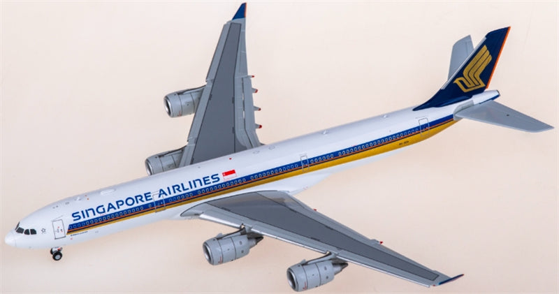 Hxmodels Singapore Airlines for Airbus A340-500 9V-SGA flaps down 1:400 Aircraft Pre-built  Airliner Model Display