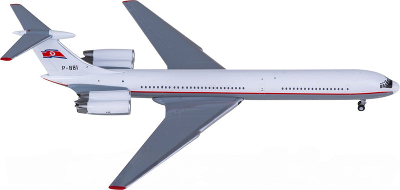 JC Wings Air Koryo for Ilyushin IL-62M P-881 1:400 Airplane Pre-built Airliner Model Display