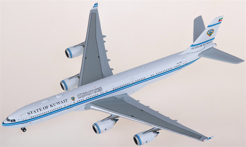 JC Wings State of Kuwait for Airbus A340-500 9K-GBB 1:400 Airplane Pre-built  Airliner Model Display