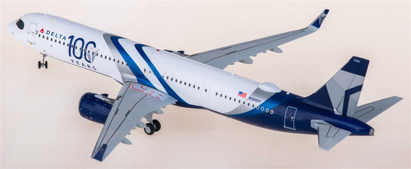 Geminijets Delta Airlines for Airbus A321neo N589DT 1:200 Airplane Pre-built  Airliner Model Display