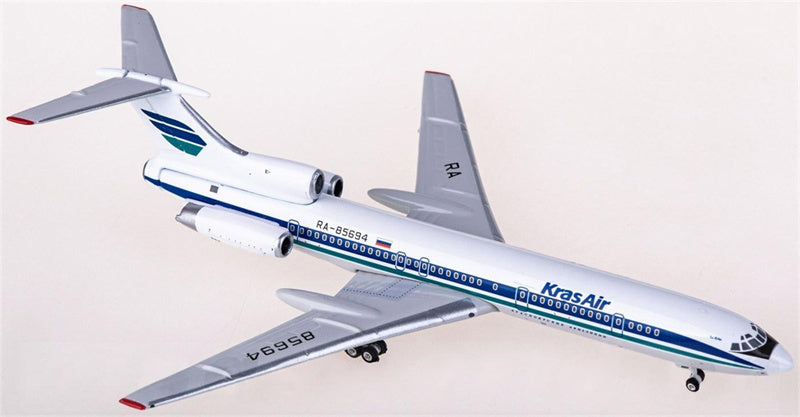 Phoenix Kras Air for Tupolev Tu-154M RA-85694 1:400 Airplan Pre-built  Airliner Model Display