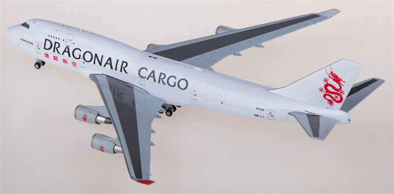JC Wings Dragonair Cargo for Boeing 747-400BCF B-KAG 1:400 Airplane Pre-built  Airliner Model Display