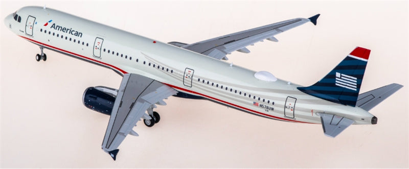 Geminijets American Airlines for Airbus A321 N578UW 1:200 Aircraft Pre-built  Airliner Model Display