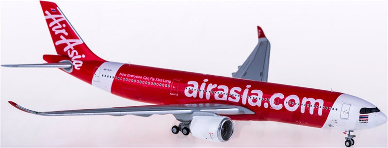 JC Wings AirAsia for Airbus A330-900neo HS-XJA 1:400 Airplane Pre-built  Airliner Model Display