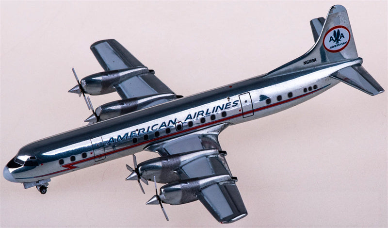 Geminijets American Airlines for Lockheed L-188A for Electra N6118A 1:400 Airplane Pre-built  Airliner Model Display