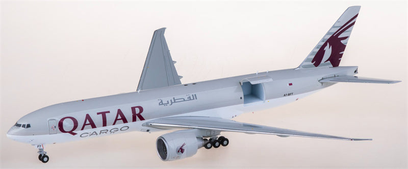 Geminijets Qatar Cargo for Boeing 777-200LRF A7-BFT Cabin Open 1:200 Airplane Pre-built Airliner Model Display
