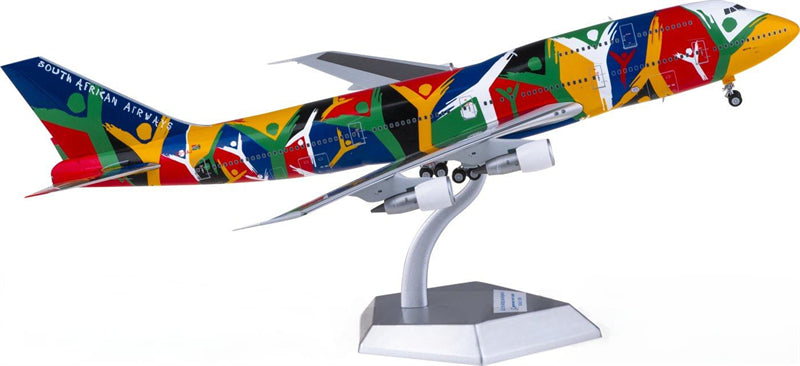 SQ Wings South African Airways for Boeing 747-300 ZS-SAJ Ndizani 1:200 Airplane Pre-built Airliner Model Display
