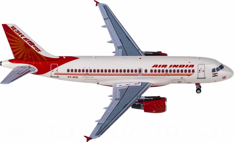 NG Models Air India for Airbus A319 VT-SCG 1:400 Airplane Pre-built  Airliner Model Display