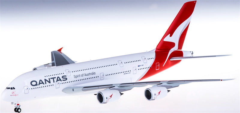 Herpa Qantas for Airbus A380 VH-OQF 1:200 Airplane Pre-built  Airliner Model Display