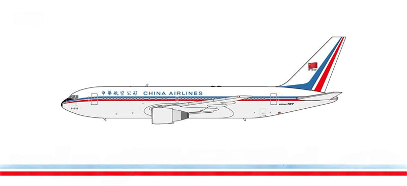 C Model China Airlines for Boeing 767-200 B-1838 1:400 Airplane Pre-built  Airliner Model Display