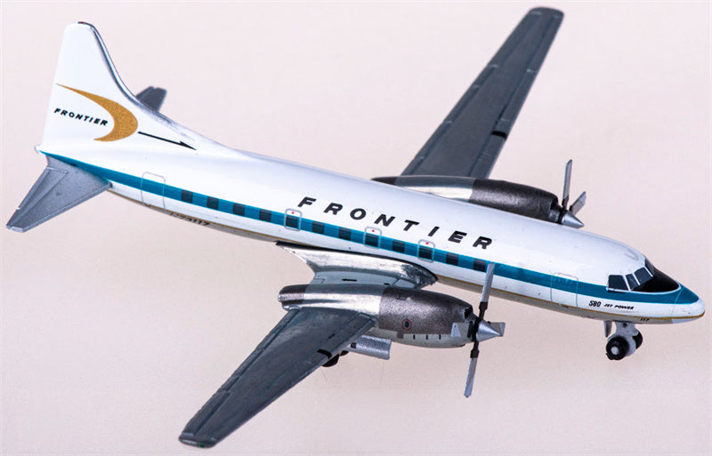 Geminijets Frontier Airlines for Convair CV-580 N73117 1:400 Airplane Pre-built  Airliner Model Display