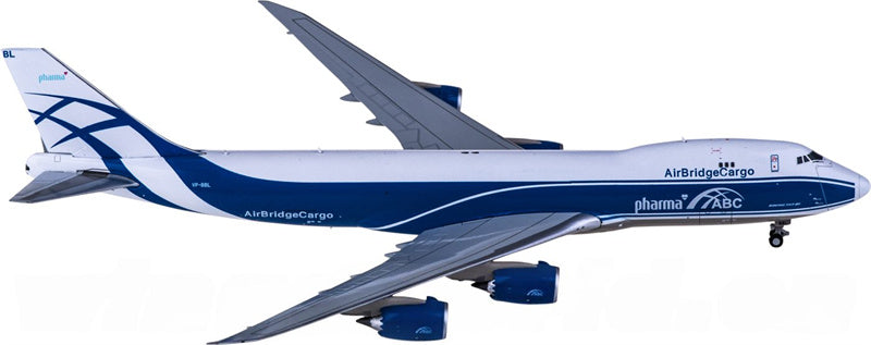 JC Wings AirBridgeCargo for Boeing 747-8F VP-BBL 1:400 Airplane Pre-built  Airliner Model Display