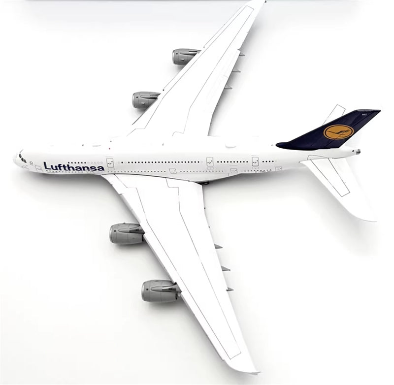 YY Wings Lufthansa for Airbus A380 D-AIMC Flaps Down Peking Livery 1:400 Airplane Pre-built  Airliner Model Display